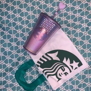 NWT & Straw Topper Aurora Grande Starbucks Studded Tumbler W/ Free Bag